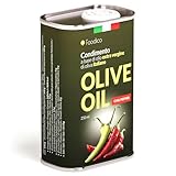 Foodico Olivenöl mit Chili – Extra Natives Olivenöl kaltgepresst, aromatisiert mit natürlichem...