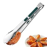 Küchenzangen aus Edelstahl, Grillzangen mit rutschfestem Griff, Küchenartikeln, Salatzangen aus...