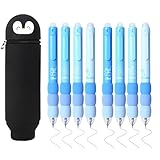 BDHYYM Kawaii Federmäppchen, 2-in-1 Schulmäppchen aus Weichem Silikon mit 8 Gelschreiber Radierbar...