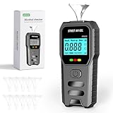 Charmofun Alkoholtester, Promillemessgerät mit 3-Farben-Alarmmodus, Alkoholmessgerät mit Digitaler...