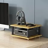 HPTHLY HiFi-Racks, 4-Stöckiger Druckerständer Mit Holzregalen Für Homeoffice, Audio-Rack,...