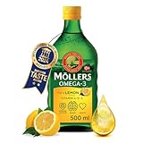 Möller's Omega 3 Lebertran Öl | Nordic Omega 3 Nahrungsergänzung mit EPA, DHA, Vitamin A, D, E |...