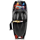 SereneLife Kneeboard Wassersport – Wakeboard mit Schlaufe, Surfbrett - mit Verstellbarem Gurt,...