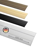 Gedotec Übergangsprofil selbstklebend Silber 1000 mm Alu I Länge 1m, Breite 37 mm I Made in...