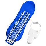 IDNVFY 1 Stück Blue Kinderfußmessgerät Und 1 Automatisches Messgerät, Britische Kindergröße,...