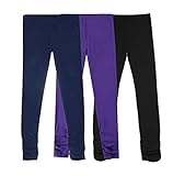 Bienzoe Dehnbare Leggings aus Baumwolle für Mädchen: atmungsaktive Yoga-Strumpfhose für aktive...