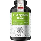 NATURE LOVE® L-Arginin Base mit Citrullin - 365 Kapseln - Hochwertiges pflanzliches Arginin in BASE...
