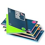 AdPads® elektrostatisch selbstklebende Moderationskarten | 175 x 100mm, 500 Blatt, Set Bunt |...