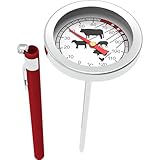 BROWIN® Analog Bratenthermometer mit Etui 100600 | 0-120 °C Grillthermometer | Garthermometer aus...