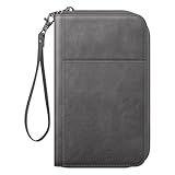 FINTIE Reisepass Tasche Familie Reiseorganizer, Wasserdicht Reisepasshülle Ausweistasche Dokumentee...