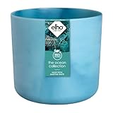 elho The Ocean Collection rund 18cm Blumentopf - Pflanzentopf hergestellt aus Meeresabfällen - 100%...