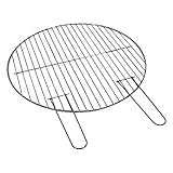 DRULINE Grillrost - Grillrost Metall verchromt - Grillrost rund - Grillgitter - Grillrost Kugelgrill...