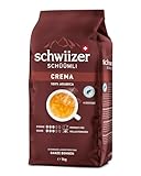 Schwiizer Schüümli Crema, 100% Arabica Kaffeebohnen, aromatisch-vollmundig, ideal für...