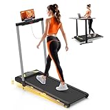 4 in 1 Laufband für Zuhause mit Neigung 1-12km/h Walking Laufband Pad, Geräuscharme Laufbänder...