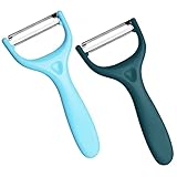 Vicloon Universalschäler Set,2 Stück Schäler für Obst Gemüse, Universalschäler Edelstahl mit...