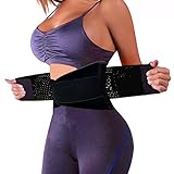Sport Powergürtel Waisttrainer Taillengürtel Korsett, in Schwarz Größe Medium, Powerbelt,...
