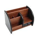 Stiftehalter Stifthalter schreibtisch, Schreibtisch Organizer, Pen Holder mit Schublade Aus Holz...