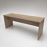 Bank Sonoma Eiche hell Sägerau Länge: 110 cm Tiefe: 35 cm Höhe: 44 cm Belastbarkeit: ca. 180 kg