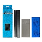 XCMAN Alpine Freeride Snowboard Ski Base Ptex Base Repair Kit: 5 ptex, Metal Scraper, Sanding Sponge