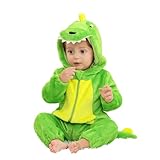 JVJQ Baby Schlafanzug mit Anti-Kneif-Reißverschluss, 2-Wege-Zipper & Premium dinosaurier kostüm...