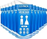 12 Stück Einweg-Urinbeutel 850ML，Tragbares Urinal für Unterwegs Mobile Notfalltoilette im Auto...