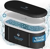 Eishelden Premium ovales Eisbad (130 cm) XL Komplettset - Kältetherapie für Sportler & Anfänger,...