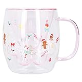 250 ml Glasbecher, Borosilikatglas-Tasse, Katzen-Glastasse, Kaffeetasse, Teetasse, doppelwandiges...