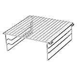 Campingmoon Klappbarer Grillrost Camping Grill Klappgrill Mini Outdoor Camfire Grillgitter Edelstahl...