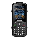 Hammer H Basalt Outdoor Handy ohne Vertrag, 2.4 Zoll Farbdisplay, Robust, Mega Batterie 1800 mAh,...