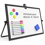 OWill Whiteboard Magnetisch,30x40cm magnettafel kinder,whiteboard klein mit ständer,schreibtafel...