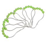 Ciieeo 6 Stück Teiliges Duschvorhangringe mit Rollerball Design Farbige Haken aus für Duschstangen...