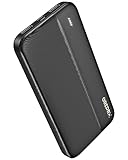 Power Bank 10000mAh, GREPRO Externer Handyakkus, Power Bank Klein Aber Stark mit Type-c + Micro...