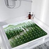 Topotdor Dusch-Badewannenmatte, rutschfest, 53,3 x 53,3 cm, quadratische Duschkabine für Kinder und...