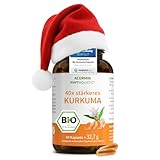 Stärkste Bio Kurkuma Kapseln - 40x effektiver - 15.000mg Kurkuma Pulver/Tag - ohne Pfeffer -...