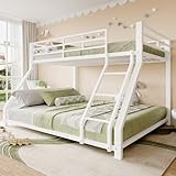 NovaFurnish Etagenbett, 90x200cm+140x200 cm, Geländer, Stufe, EN747 Zertifiziert, ohne Matratze,...