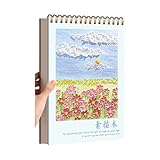 Skizzenbuch, Skizzierblock, extra dickes 220 g/m², Papier, Zeichenbuch für nasse und trockene...