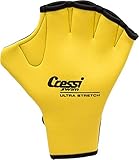 Cressi Unisex Erwachsene Swim Gloves Schwimmhandschuhe, Gelb, Small