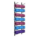 An der Wand montierter Yogamattenhalter, hängende Yogamatte, Fitnessstudio-Aufbewahrung, Yoga-Rack,...