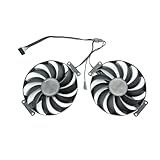 Grafikkartenlüfter 2er Set T129215SU 95mm für ASUS Dual RTX 3060 Ti OC, ASUS GeForce RTX 3070 OC...