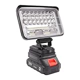 Led Arbeitsleuchte 48W Akku Strahler Campinglampe Tragbar mit 48 LED-Perlen ausgestattet ist für...