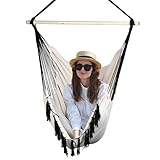 Bathonly Hängesessel Schaukel Outdoor Indoor Makramee Hängesessel mit Tasche für Schlafzimmer &...