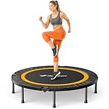 MERACH Mini Trampolin - 102cm/122cm Fitness Trampolin Faltbar, Maximale Belastung 150 KG, Trampoline...