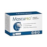 MascuPRO Kraft - 20:1 Black Maca, Tribulus, Bockshornklee, Cordyceps, Zink & Aminosäuren | 60...