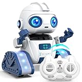 Ophy Roboter Kinder Spielzeug, wiederaufladbar und projizierbar, RC-Roboter mit LED-Augen und Musik,...