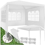 tectake® Pavillon 3x3 m, Zelt groß, wasserdicht, für Garten und Camping, Gartenpavillon,...