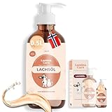 Lamina Care - Lachsöl Hunde, Angereichert mit Omega 3 & 6, EPA & DHA, Fortschrittliche Formel für...