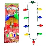 Rocky Mountain Goods Big Bulb Christmas Lights Necklace - 10 LED Christmas Lights String for Neck...