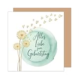 Edition Seidel Premium quadratische Geburtstagskarte mit Umschlag. Glückwunschkarte Alles Liebe zum...