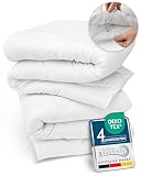 4 Jahreszeiten Bettdecke 135x200 cm Allergiker Bettdecke – 2 Bettdecken 1x Leichte Sommerdecke &...