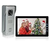 ODREIFK CXBDDF 22,9 cm Video-Türsprechanlage Sprechanlage Legierung Kamera Video Aufzeichnung Video...